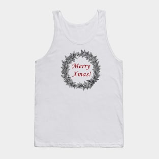 Christmas wreath - Merry Xmas Tank Top